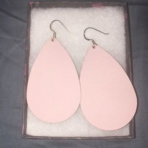 Nickel and Suede Earrings